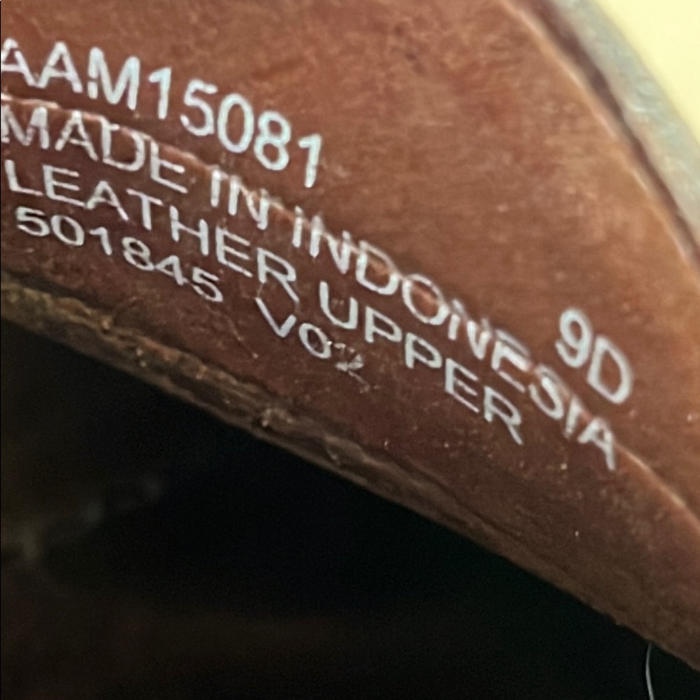 Polo by Ralph Lauren Rich Brown Leather Slip-Ons 9 - Picture 9 of 14